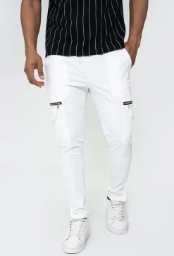 Jogger pant cargo avec detail zippé