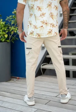 Jogger pant cargo avec detail zippé