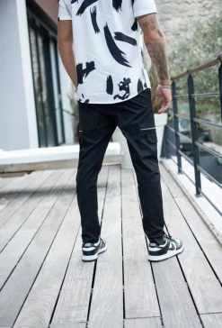 Jogger pant cargo avec detail zippé