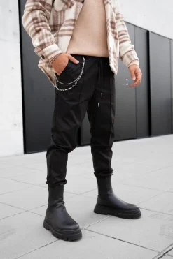 Jogger toile avec chaines