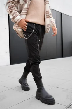 Jogger toile avec chaines