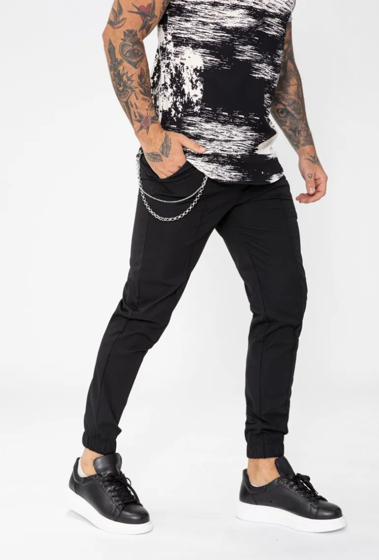 Jogger toile avec chaines