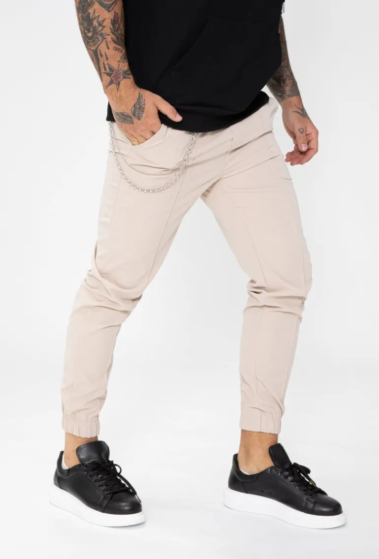 Jogger toile avec chaines
