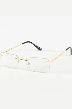 Lunettes rectangulaires sans monture