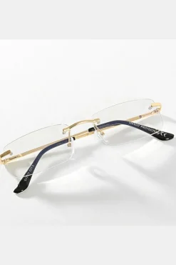 Lunettes rectangulaires sans monture