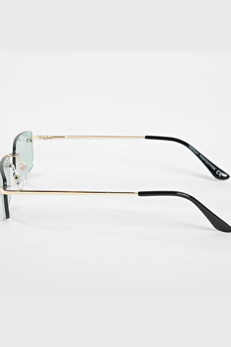 Lunettes rectangulaires sans monture