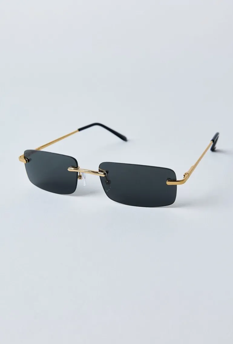 Lunettes rectangulaires sans monture