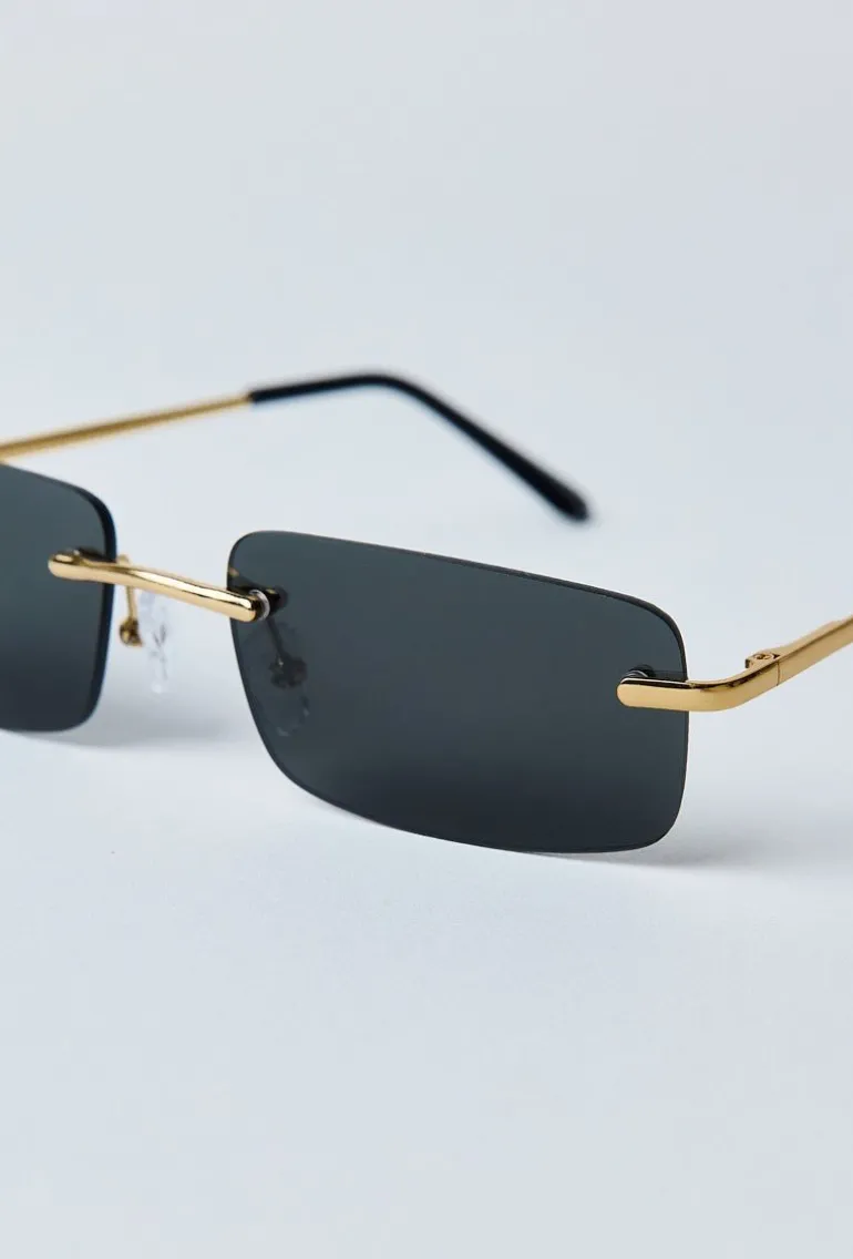Lunettes rectangulaires sans monture