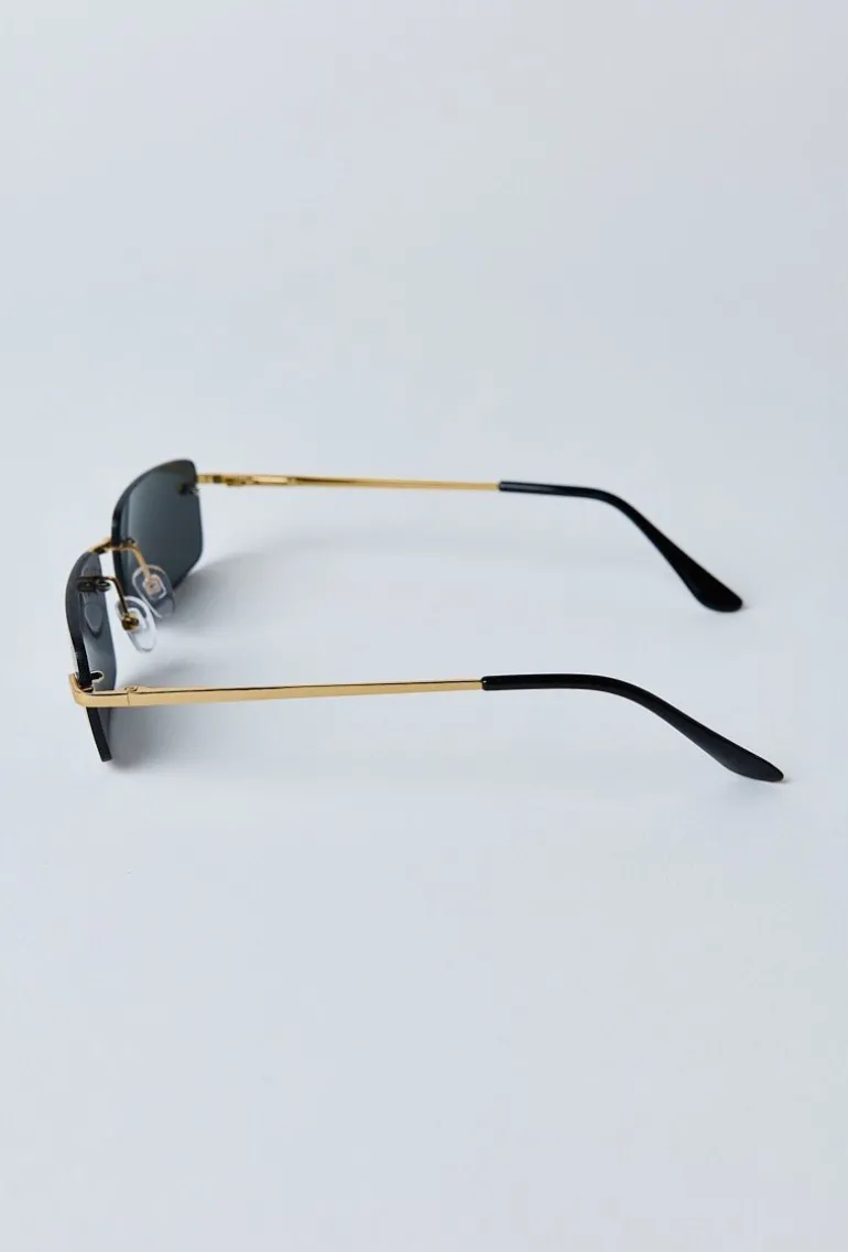 Lunettes rectangulaires sans monture