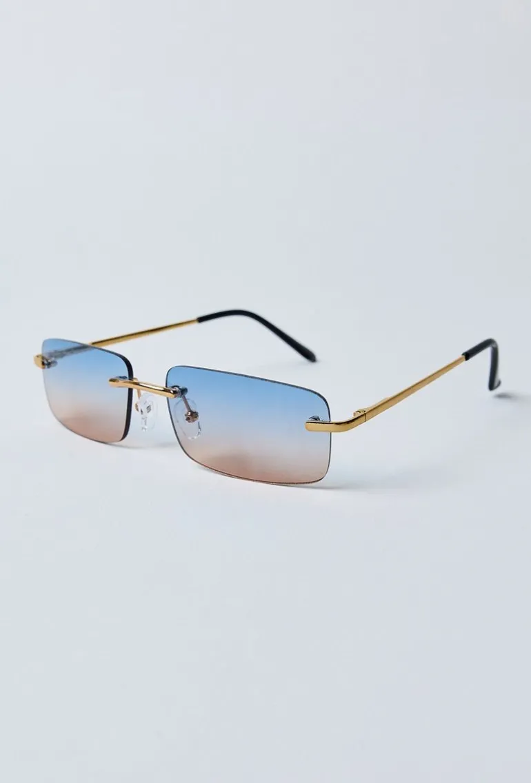 Lunettes rectangulaires sans monture