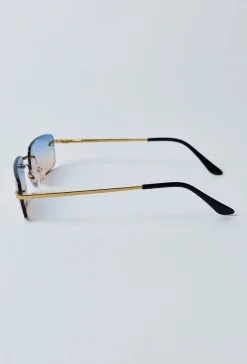 Lunettes rectangulaires sans monture
