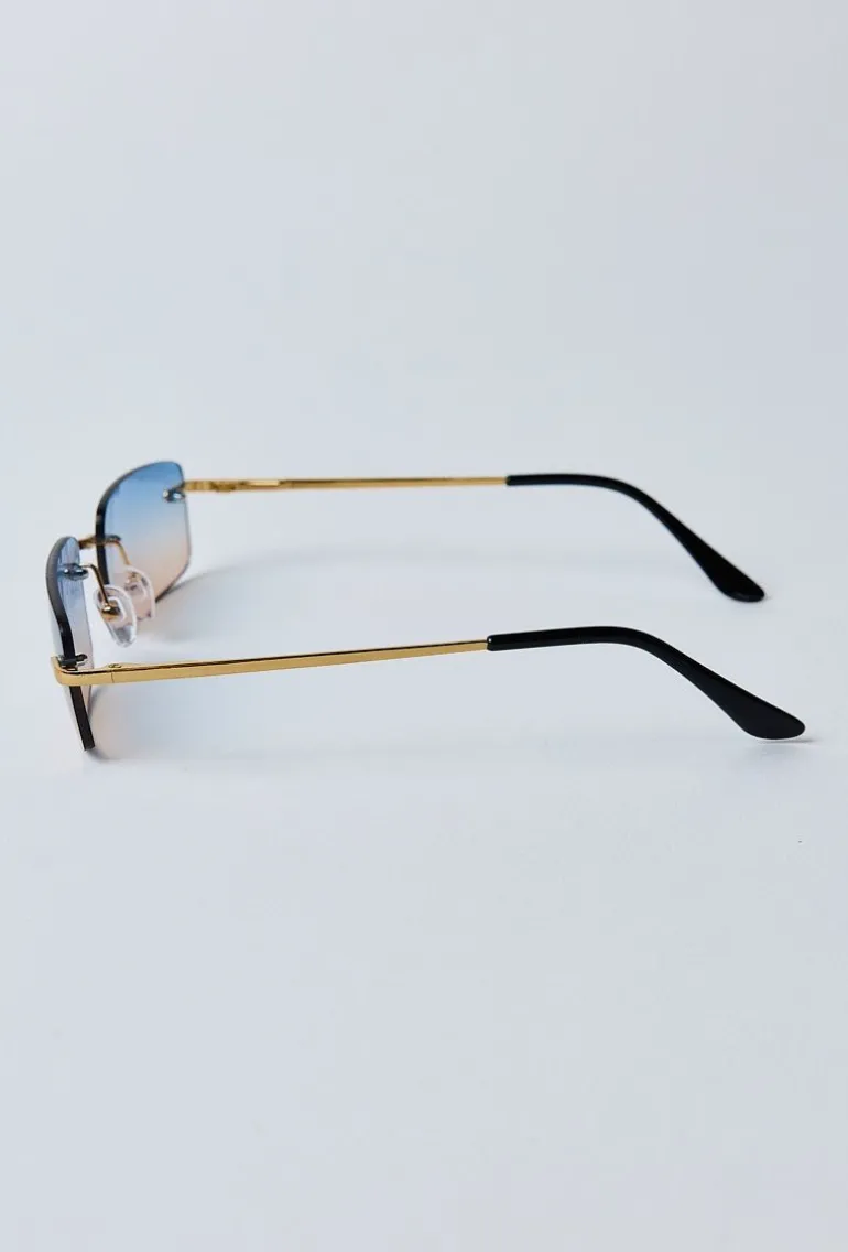 Lunettes rectangulaires sans monture