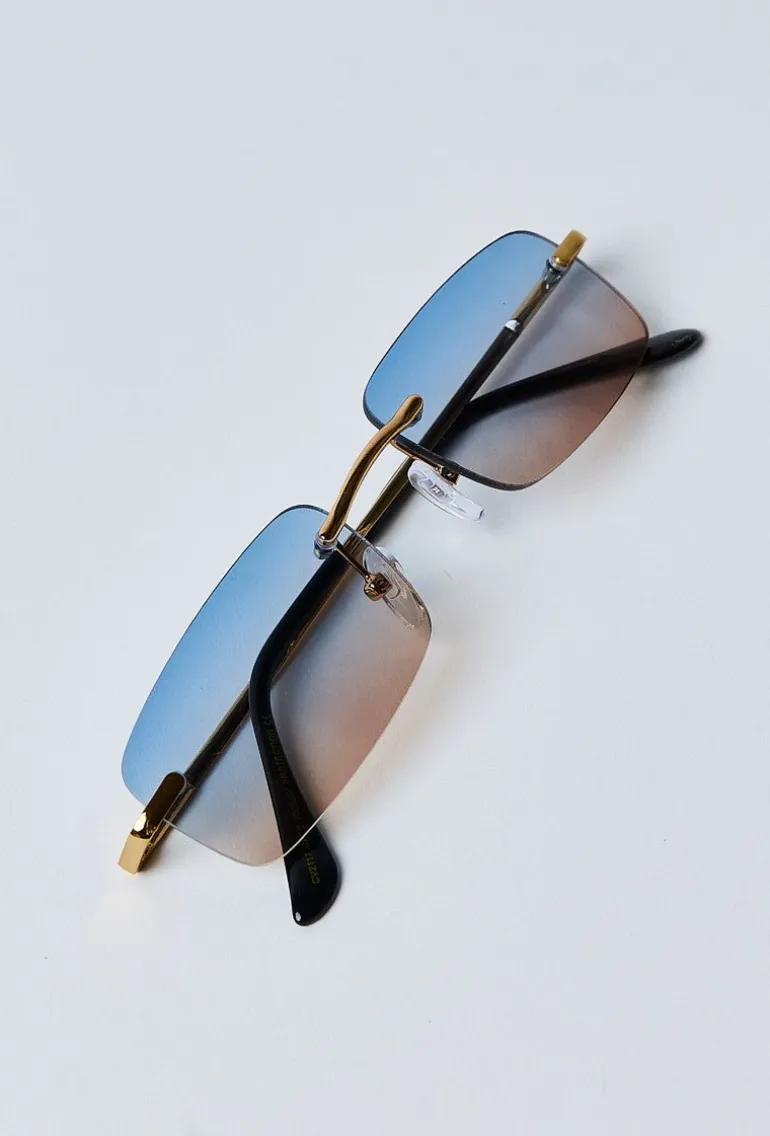 Lunettes rectangulaires sans monture