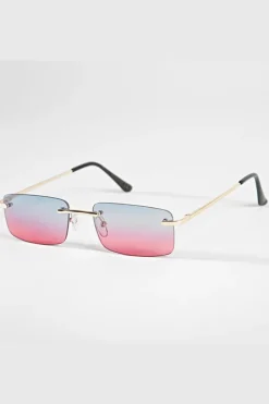 Lunettes rectangulaires sans monture
