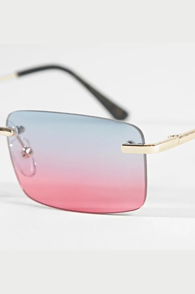 Lunettes rectangulaires sans monture