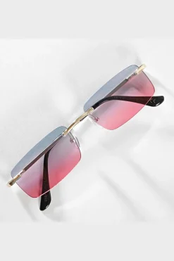 Lunettes rectangulaires sans monture