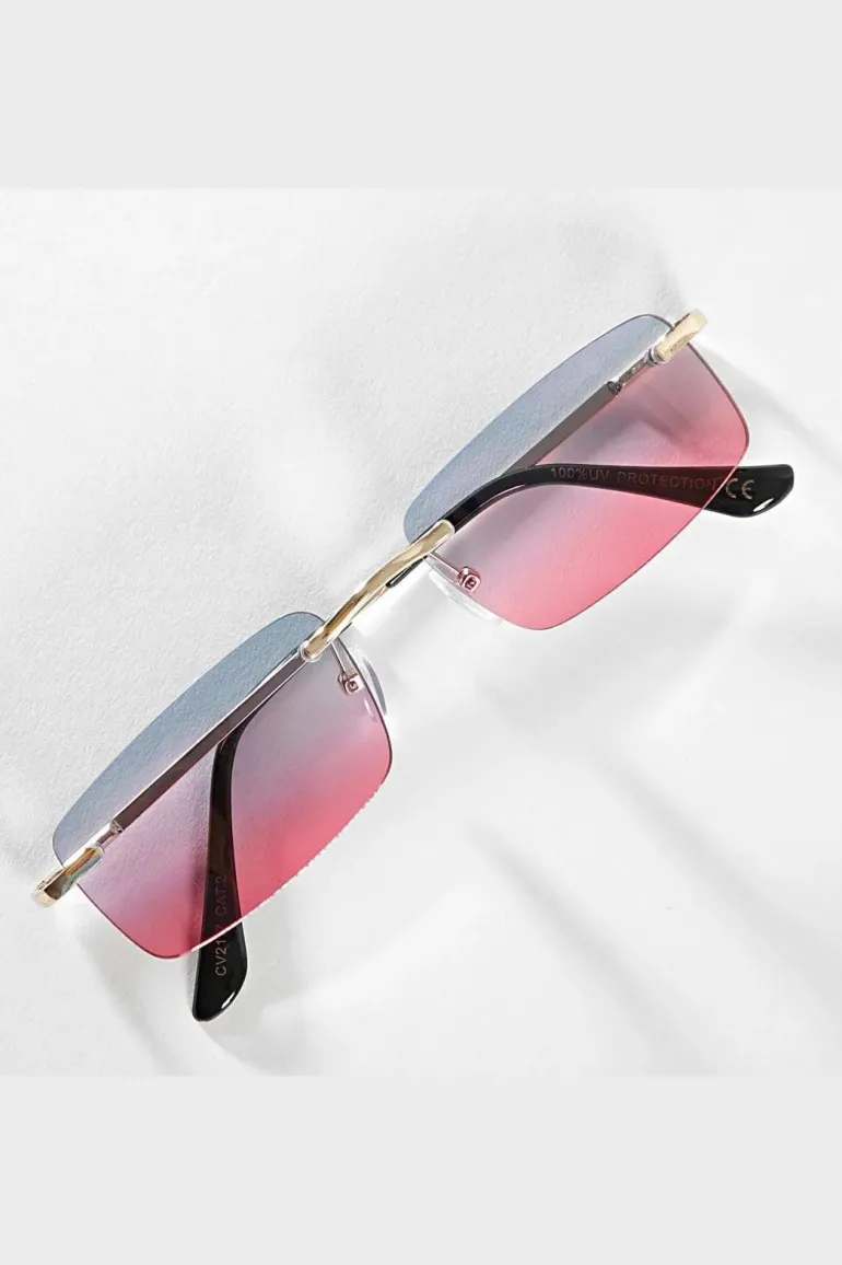 Lunettes rectangulaires sans monture