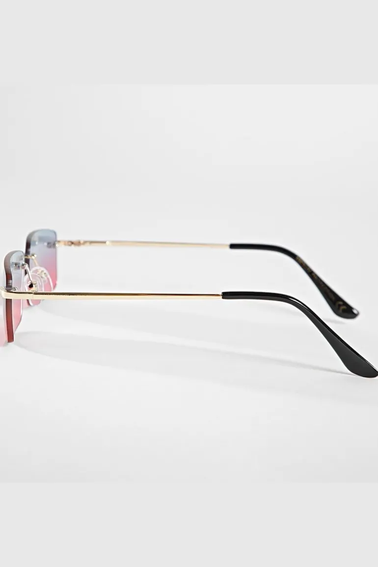 Lunettes rectangulaires sans monture
