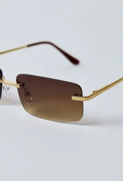 Lunettes rectangulaires sans monture