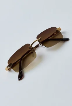 Lunettes rectangulaires sans monture