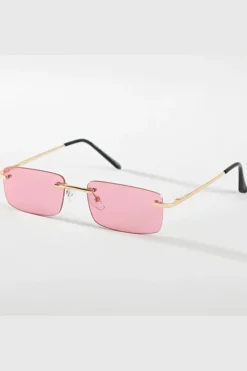 Lunettes rectangulaires sans monture
