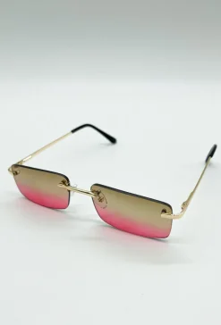 Lunettes rectangulaires sans monture