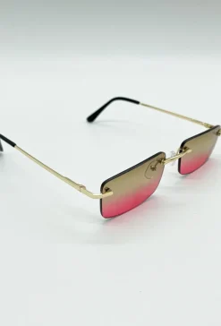 Lunettes rectangulaires sans monture