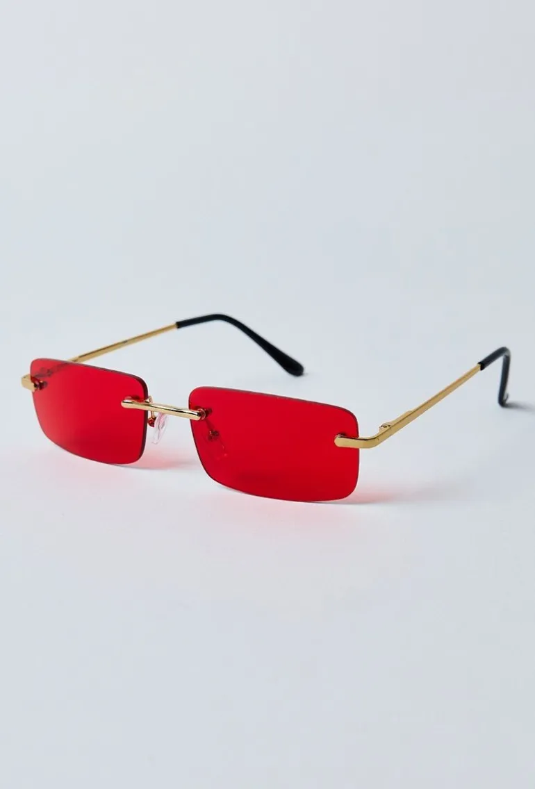Lunettes rectangulaires sans monture