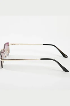 Lunettes rectangulaires sans monture
