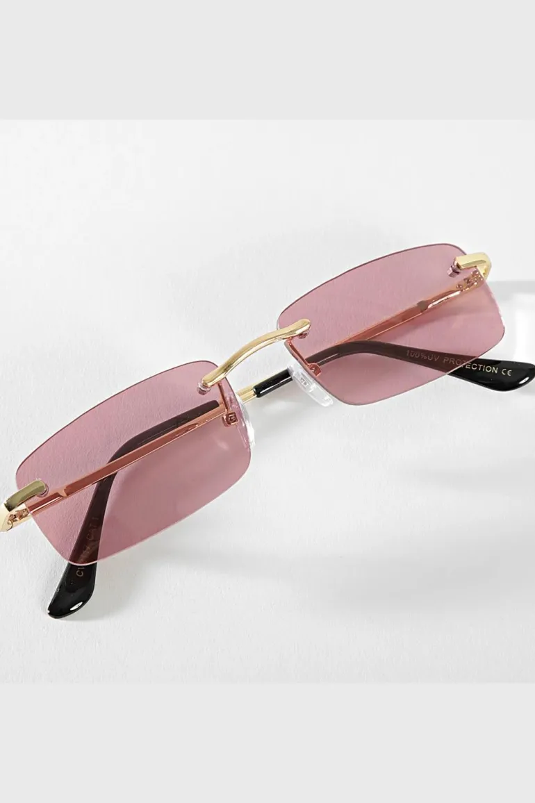 Lunettes rectangulaires sans monture