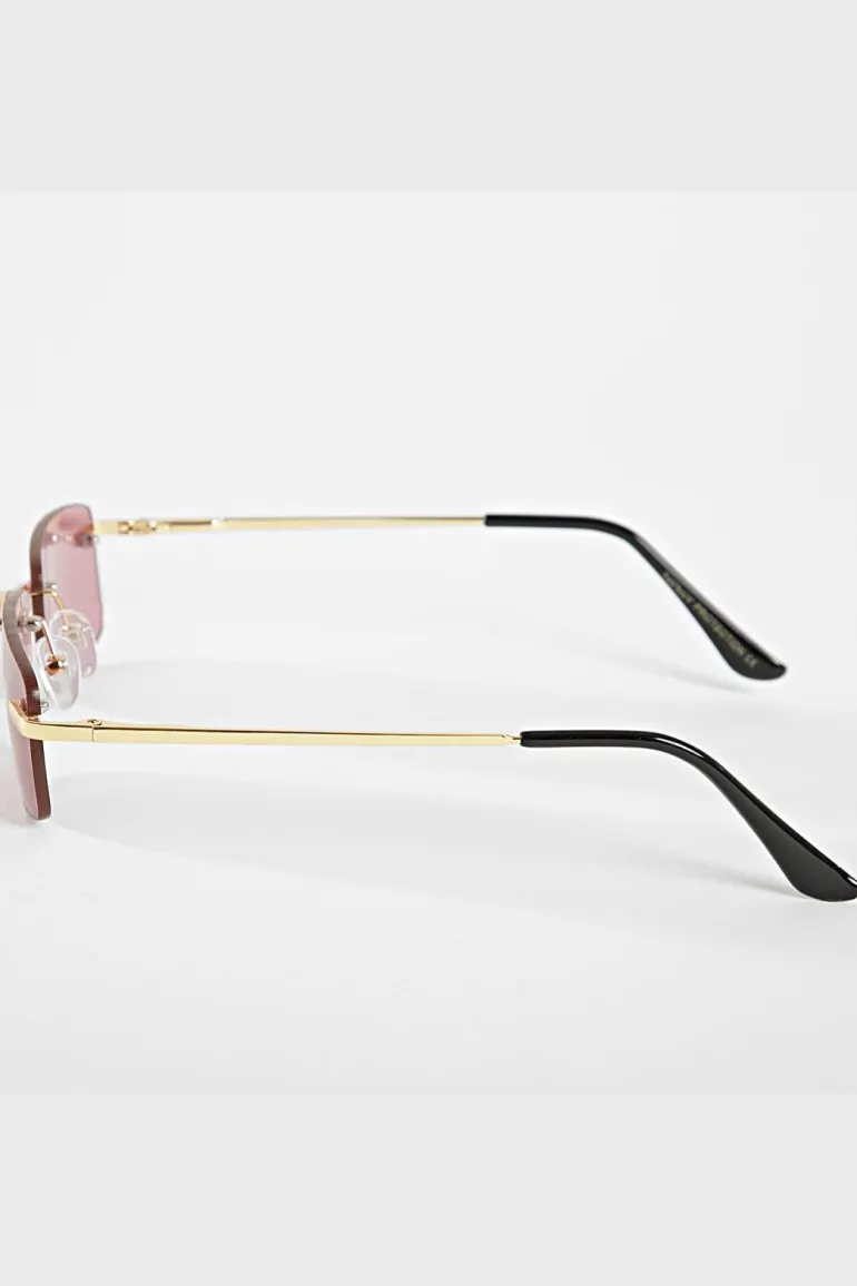 Lunettes rectangulaires sans monture