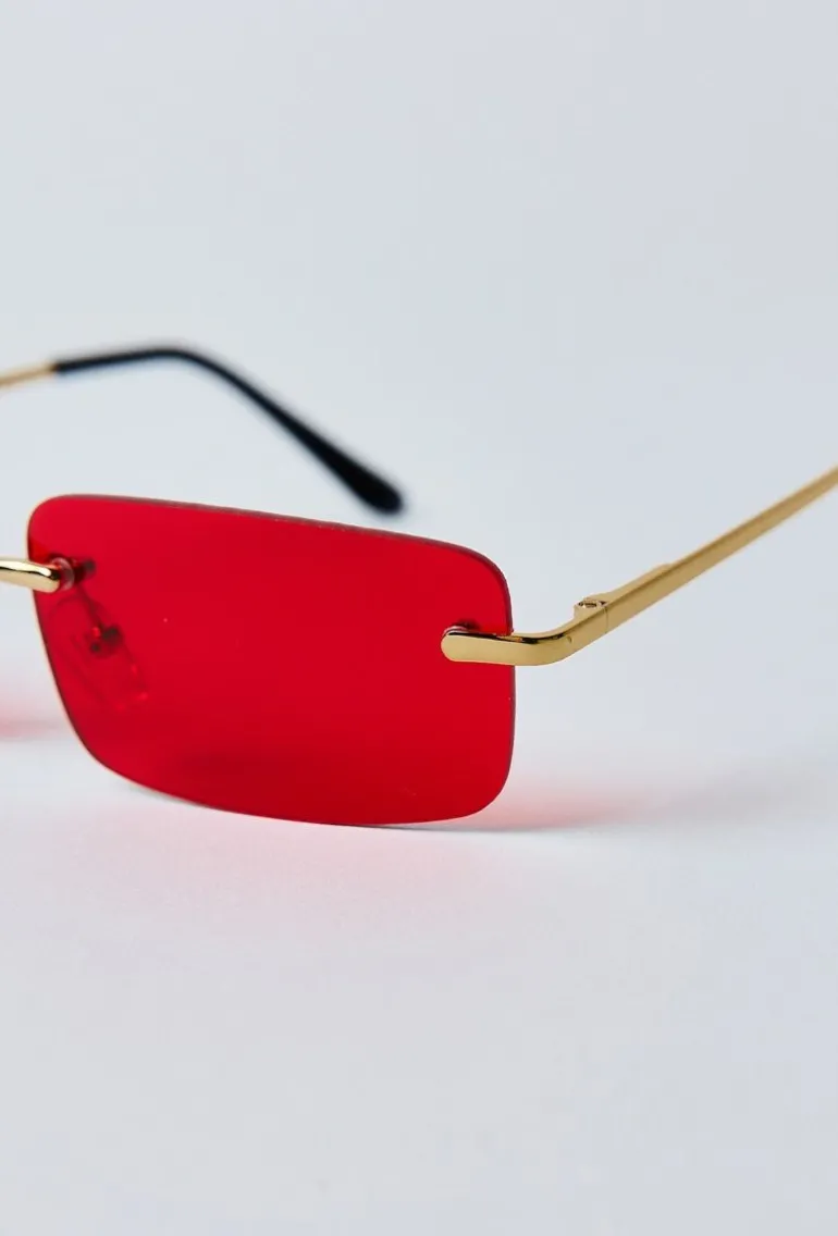 Lunettes rectangulaires sans monture