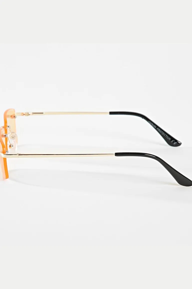 Lunettes rectangulaires sans monture