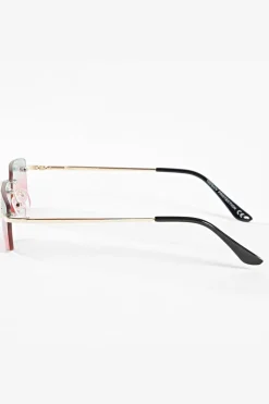 Lunettes rectangulaires sans monture