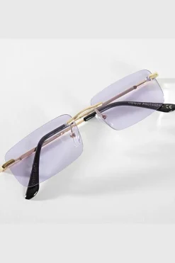 Lunettes rectangulaires sans monture
