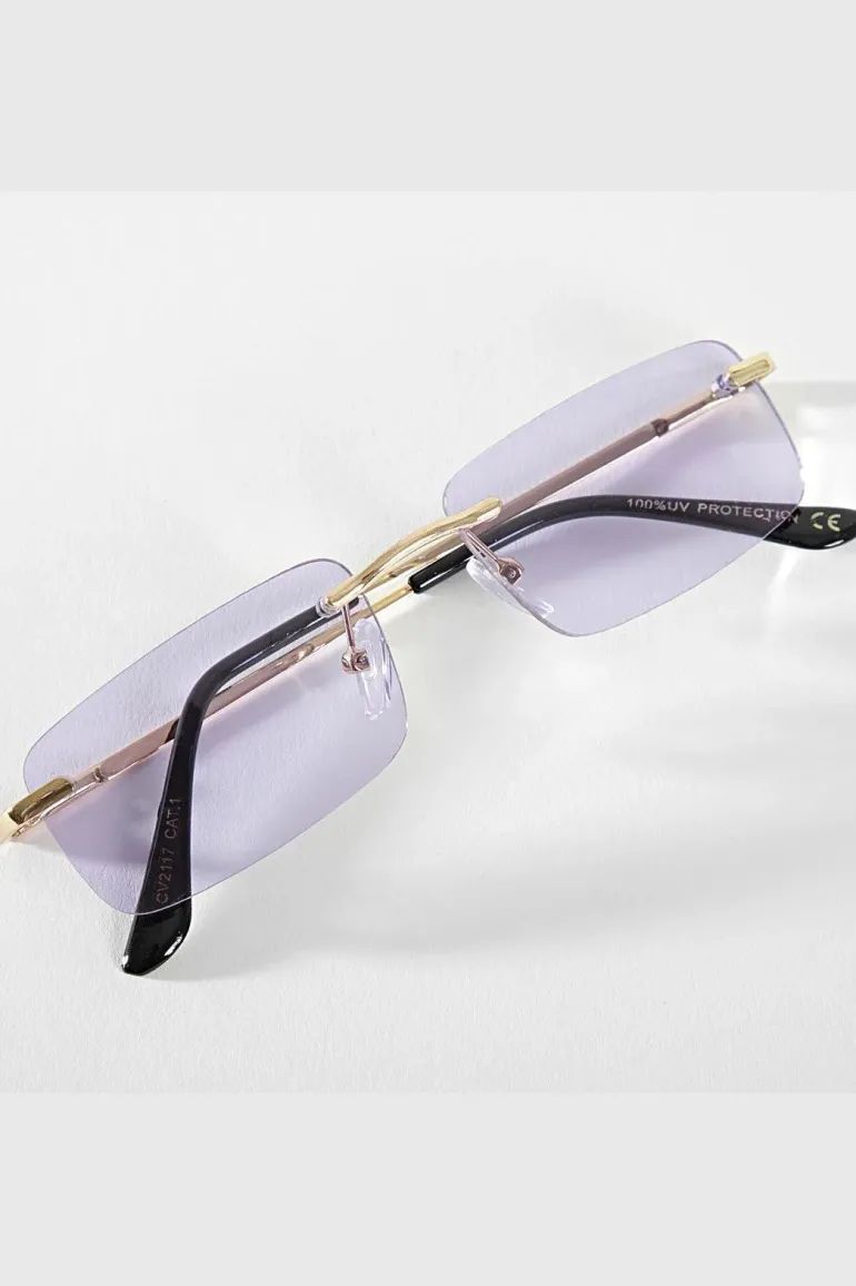 Lunettes rectangulaires sans monture