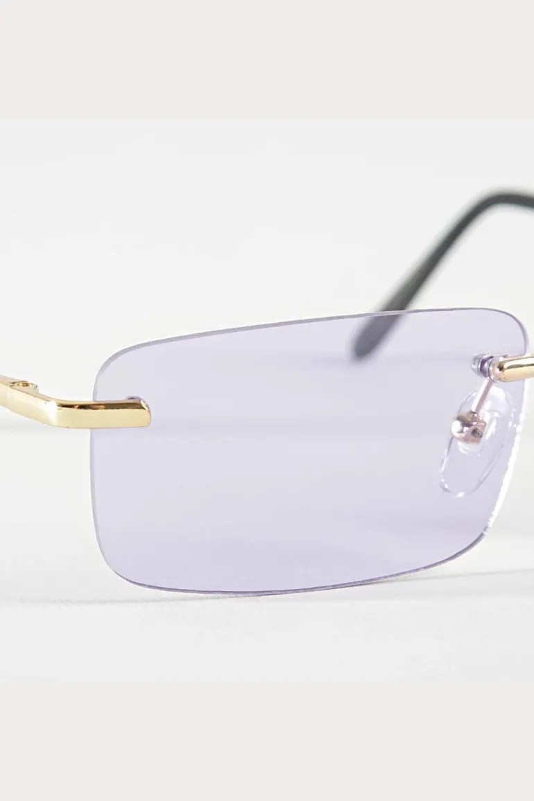 Lunettes rectangulaires sans monture