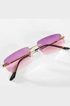 Lunettes rectangulaires sans monture