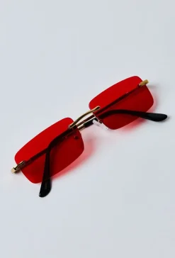 Lunettes rectangulaires sans monture