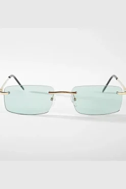 Lunettes rectangulaires sans monture
