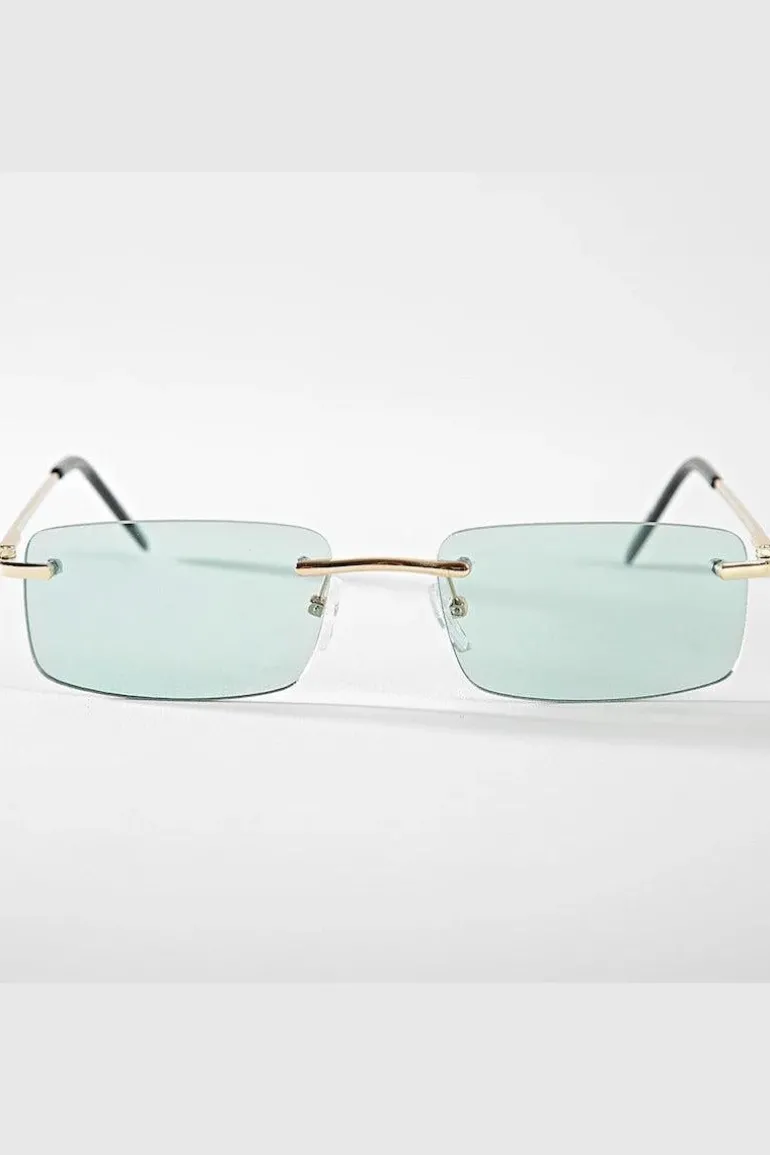 Lunettes rectangulaires sans monture