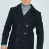 Manteau classique à boutonnage croisé
