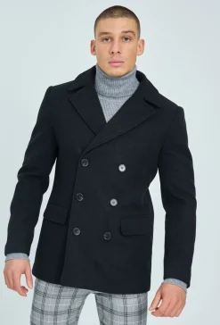Manteau classique à boutonnage croisé