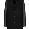 Manteau classique à capuche avec cordon de resserrage