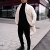 Manteau classique droit long