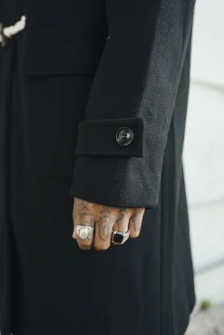 Manteau dufflecoat à capuche