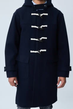 Manteau dufflecoat à capuche