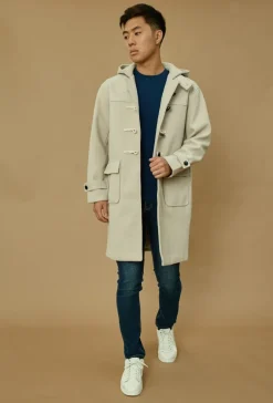 Manteau dufflecoat à capuche