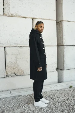 Manteau dufflecoat à capuche
