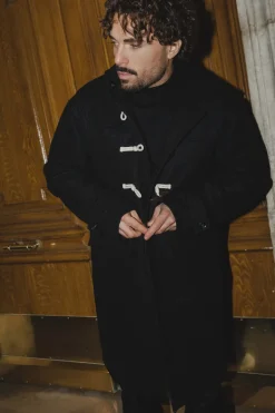 Manteau dufflecoat à capuche
